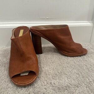 Louise Et Cie Leather Mule Heels